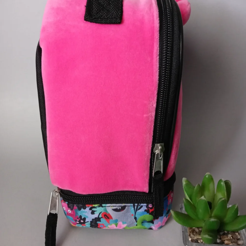 Ugly Dolls Insulated Lunch box Compartment Lunch Tote 2 Zippers New
